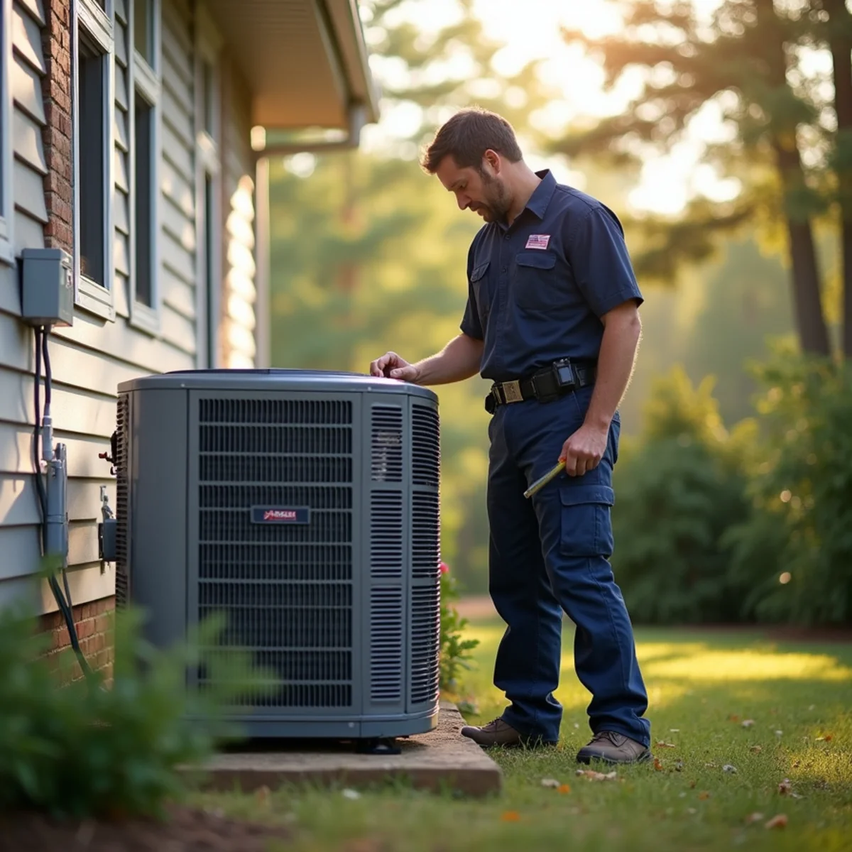 Residential HVAC service and home architecture in Brannon Estates Forsyth County GA