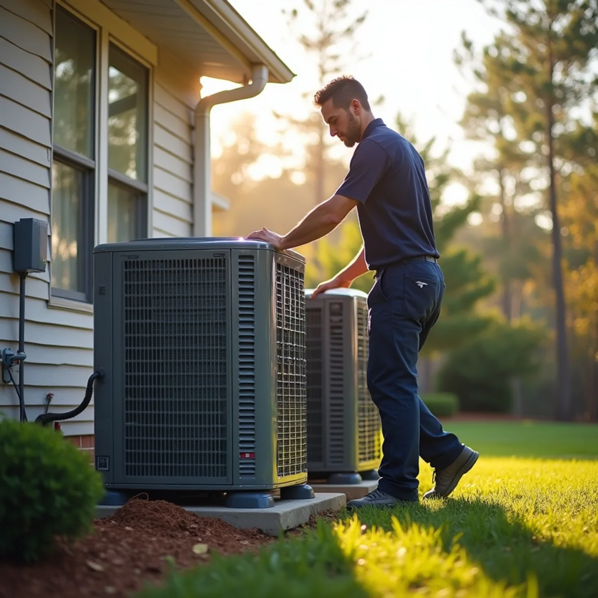 Residential HVAC service and home architecture in Delamar Forsyth County GA