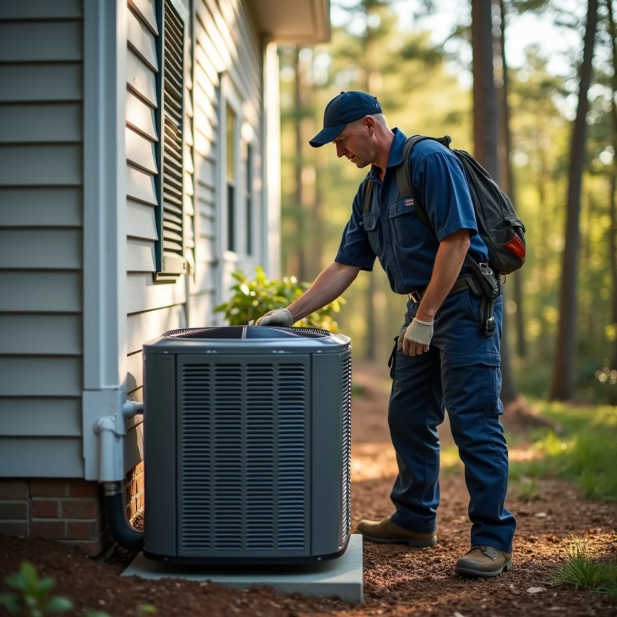 Residential HVAC service and home architecture in Lake Lanier Waterfront Forsyth County GA