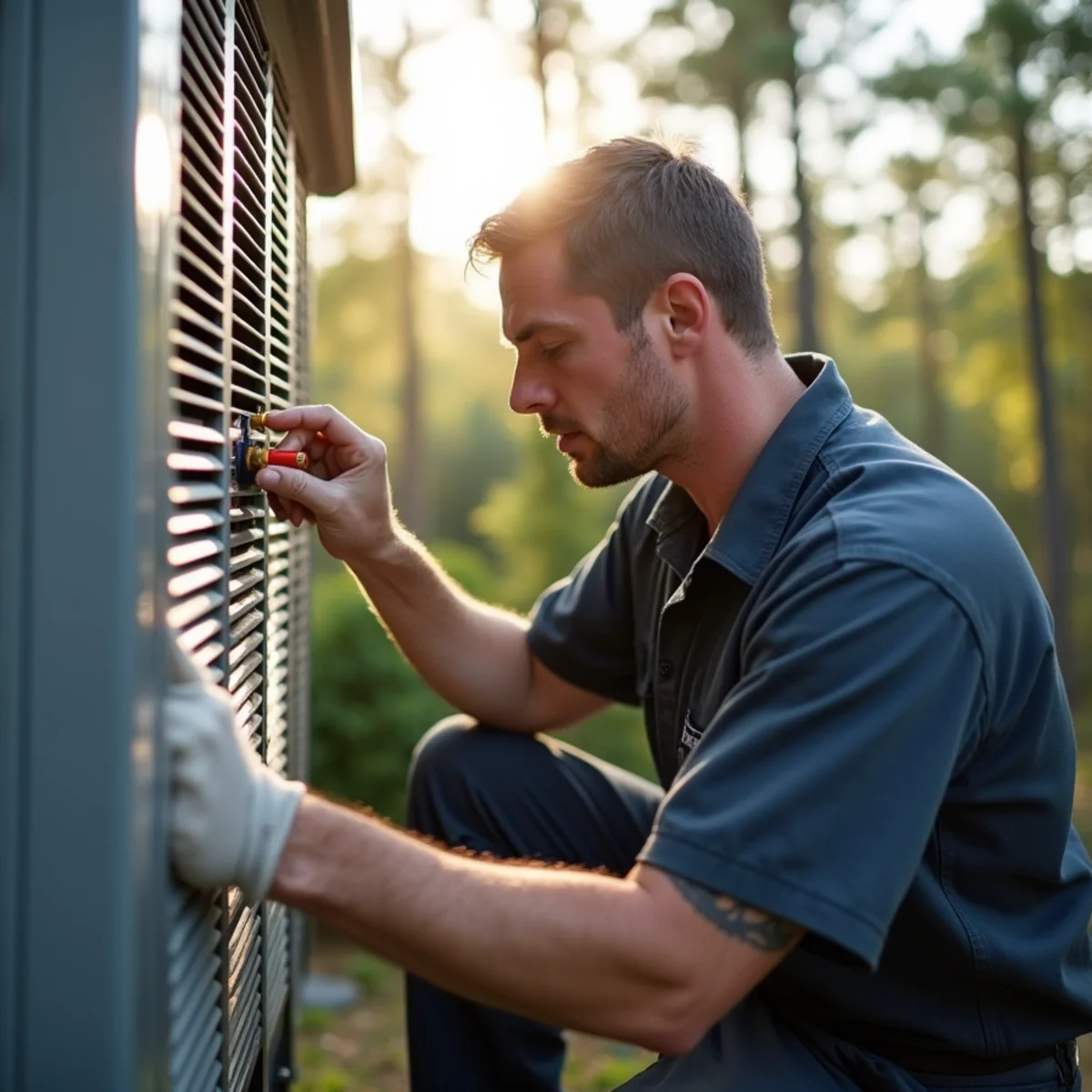 Residential HVAC service and home architecture in Big Creek Forsyth County GA
