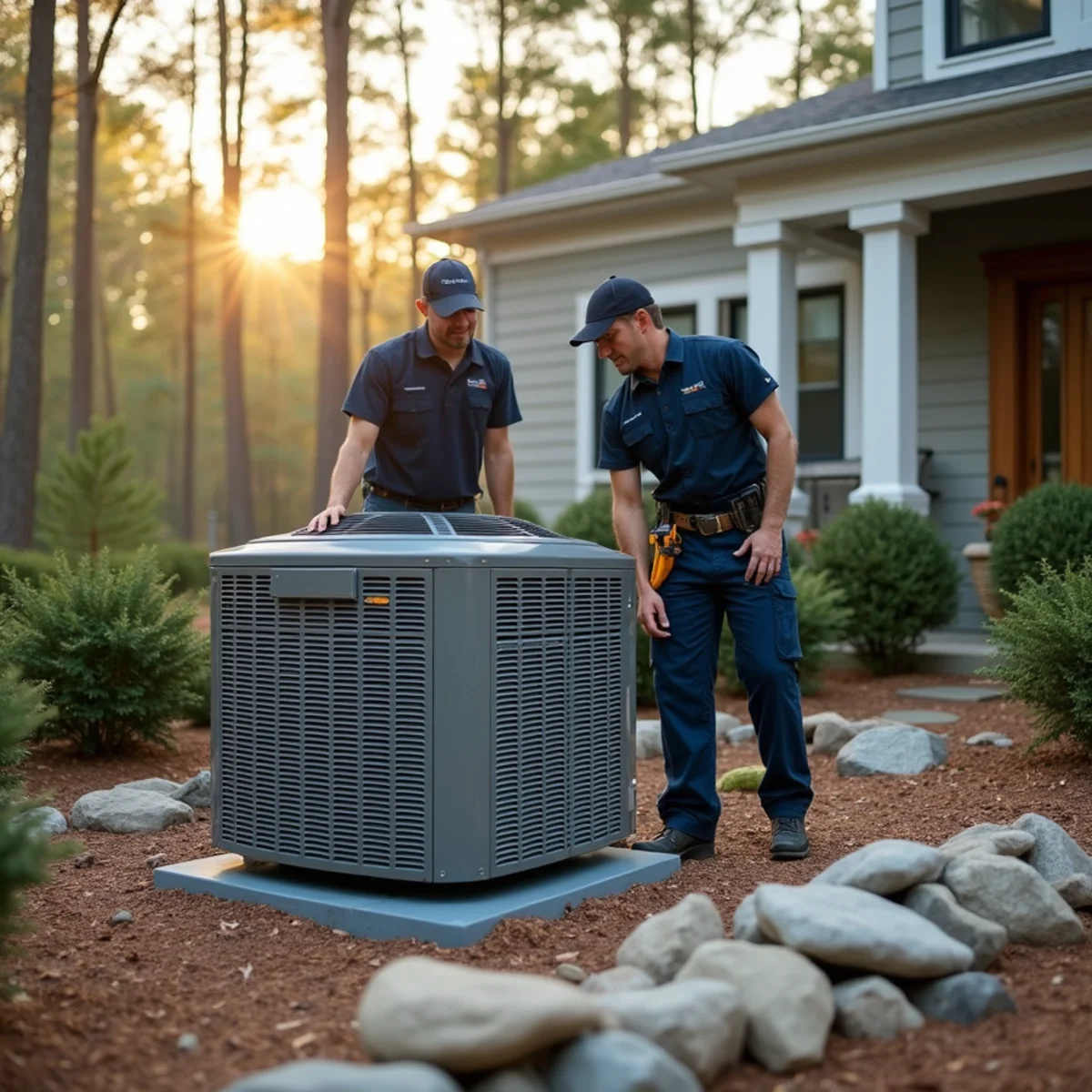 Residential HVAC service and home architecture in Heardsville Forsyth County GA