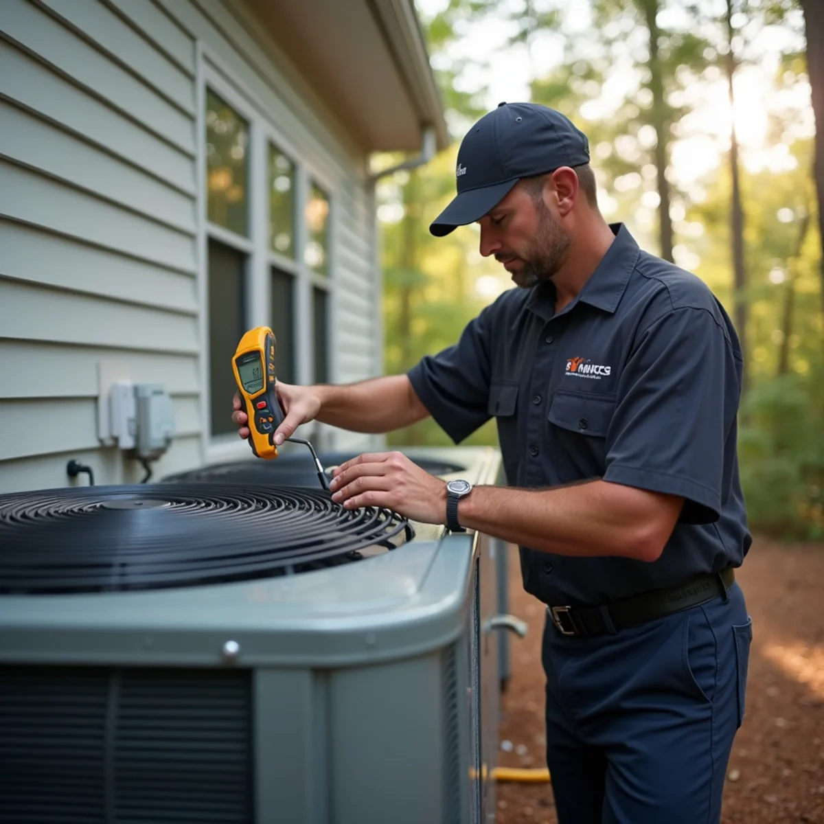 Residential HVAC service and home architecture in Holly Springs Forsyth County GA