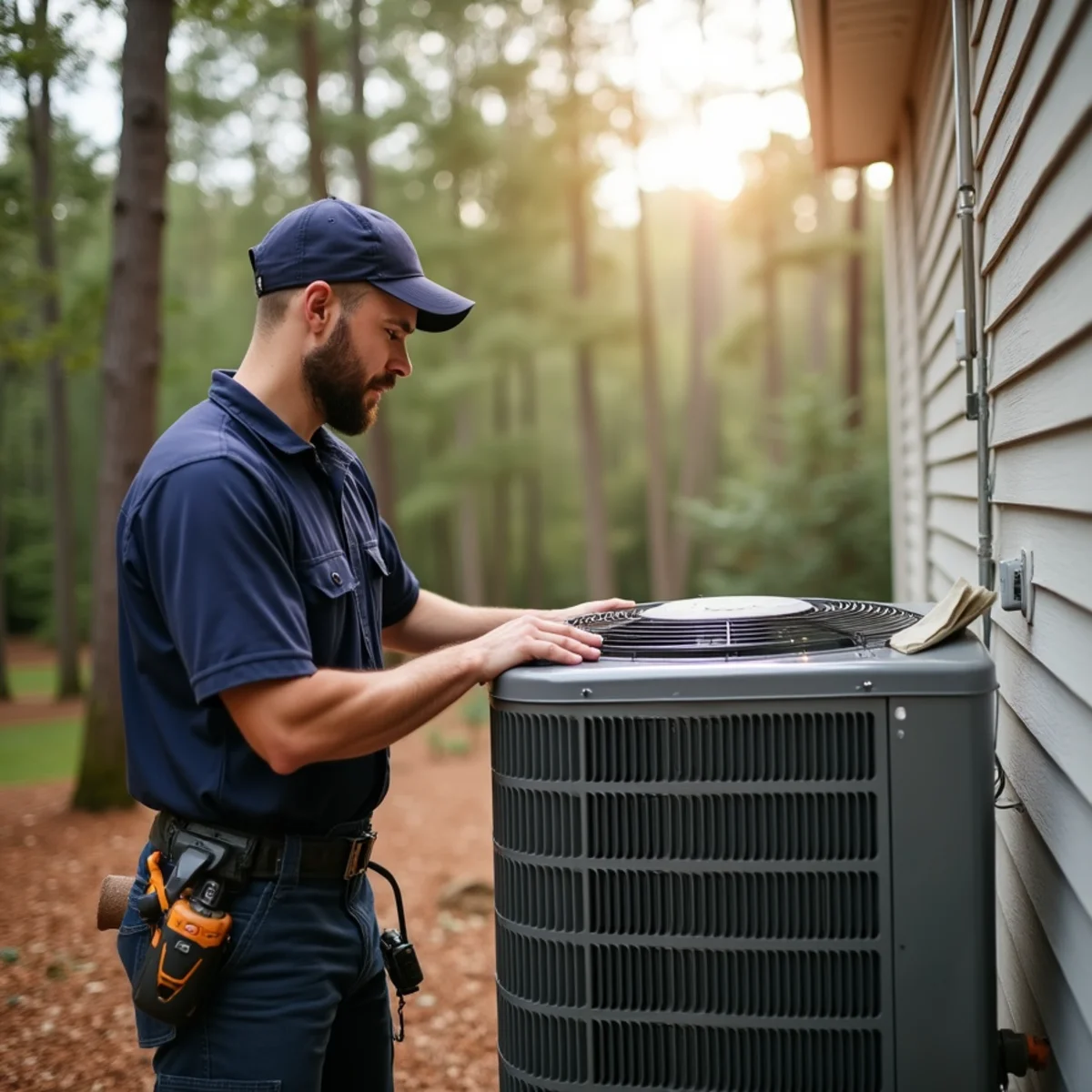 Residential HVAC service and home architecture in Oakwood Forsyth County GA