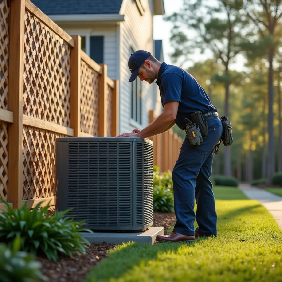 Residential HVAC service and home architecture in Vickery Forsyth County GA